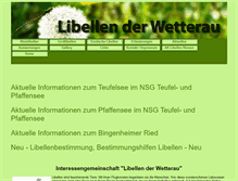 Tablet Screenshot of libellen-wetterau.de